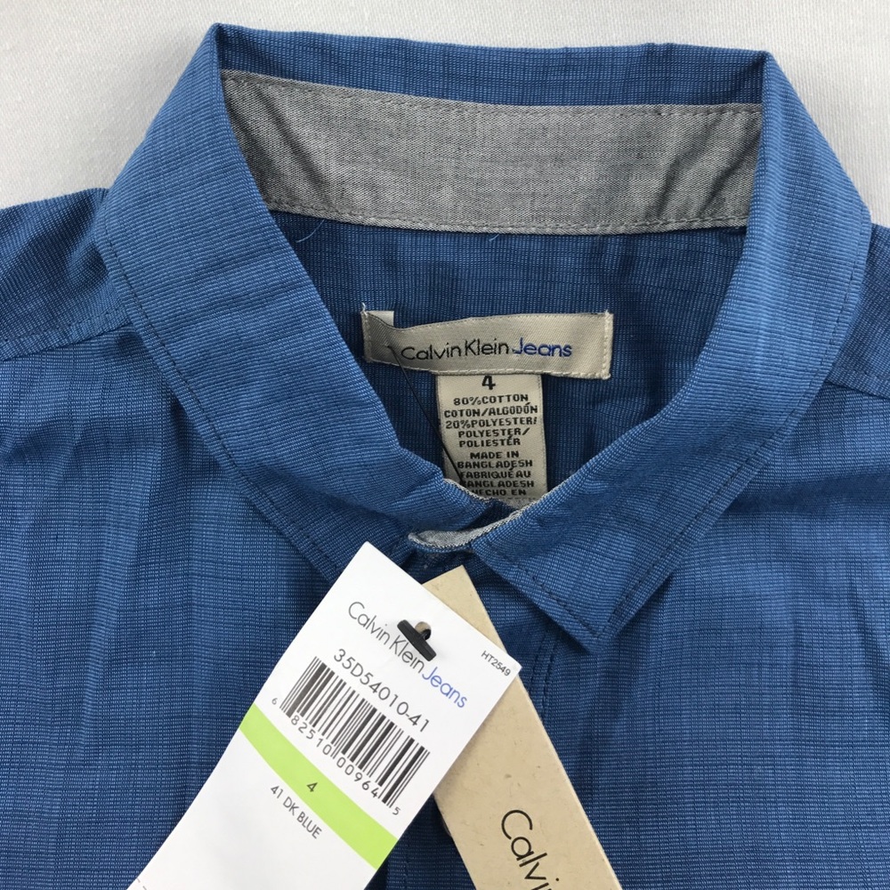 NWT Calvin Klein Toddler size 4 Button Up - Picture 3 of 7